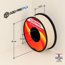 Filament PLA Érable 1 kg 1,75 mm – Aspect Bois Cendré | G3D PRO