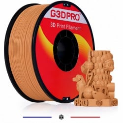 PLA Cerisier 1 kg 1,75 mm – Filament Effet Bois Rosé | G3D PRO