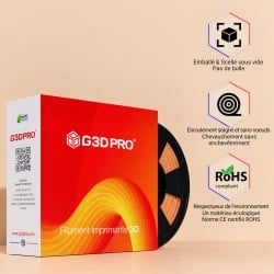 PLA Cerisier 1 kg 1,75 mm – Filament Effet Bois Rosé | G3D PRO