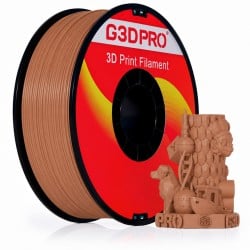 Filament PLA Noyer Foncé 1 kg 1,75 mm – Bois Véritable | G3D PRO