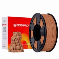 Filament PLA Noyer Foncé 1 kg 1,75 mm – Bois Véritable | G3D PRO