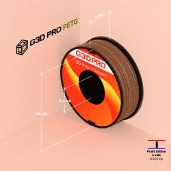 Filament PETG Bronze 1 kg 1,75 mm – Effet Bronze Antique | G3D PRO