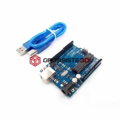 Carte UNO R3 ATmega328P ATMEGA16U2 avec Câble USB Compatible Arduino