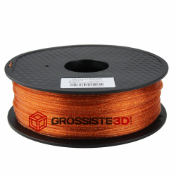 Filament 3D paillette rouge or  PLA 3.00 mm