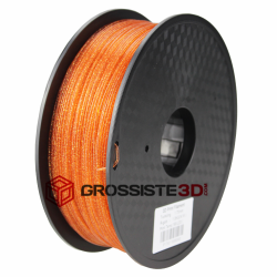 Filament 3D paillette rouge or  PLA 3.00 mm