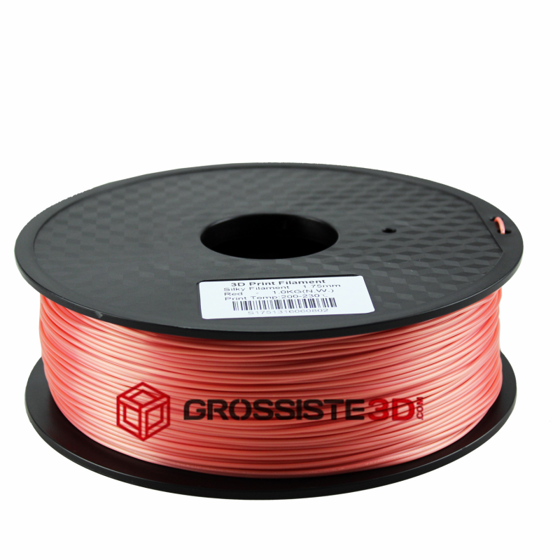 Filament 3D Soie (Silk) Rouge rose 3.00mm