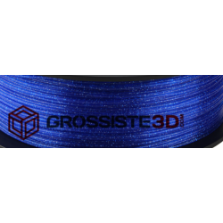 Filament 3D paillette Bleu PLA 1.75 mm au mètre