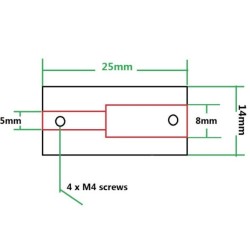 Coupleur aluminium 5x8mm imprimante 3D