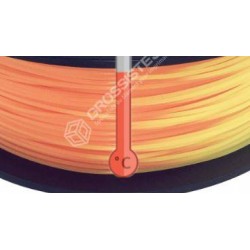 Filament 3D PLA Thermosensible Orange - Jaune 1.75 mm par 10 mètres