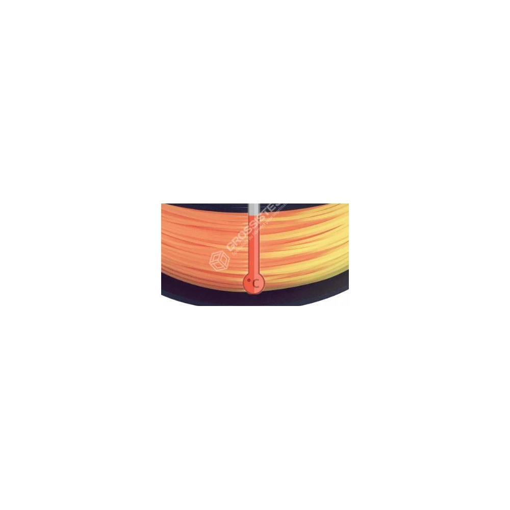 Filament 3D PLA Thermosensible Orange - Jaune 1.75 mm par 10 mètres