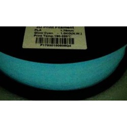 Filament PLA Phosphorescent 1.75 mm Cyan par 10 mètres