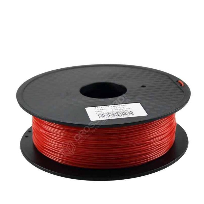 Filament 3D Rouge Flexible 1.75 mm