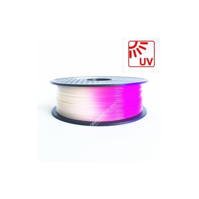 Filament 3D PLA Photosensible 500g Blanc au Violet 1.75mm