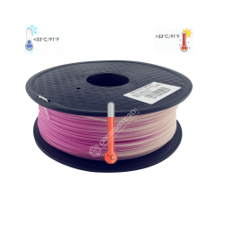 Filament 3D PLA Thermosensible 500g Rose-Blanc 1.75mm