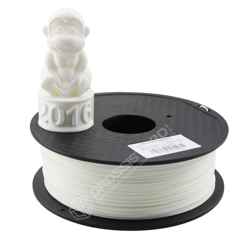 Fil 3D PLA 3 Kg 1.75 mm BLanc Neige