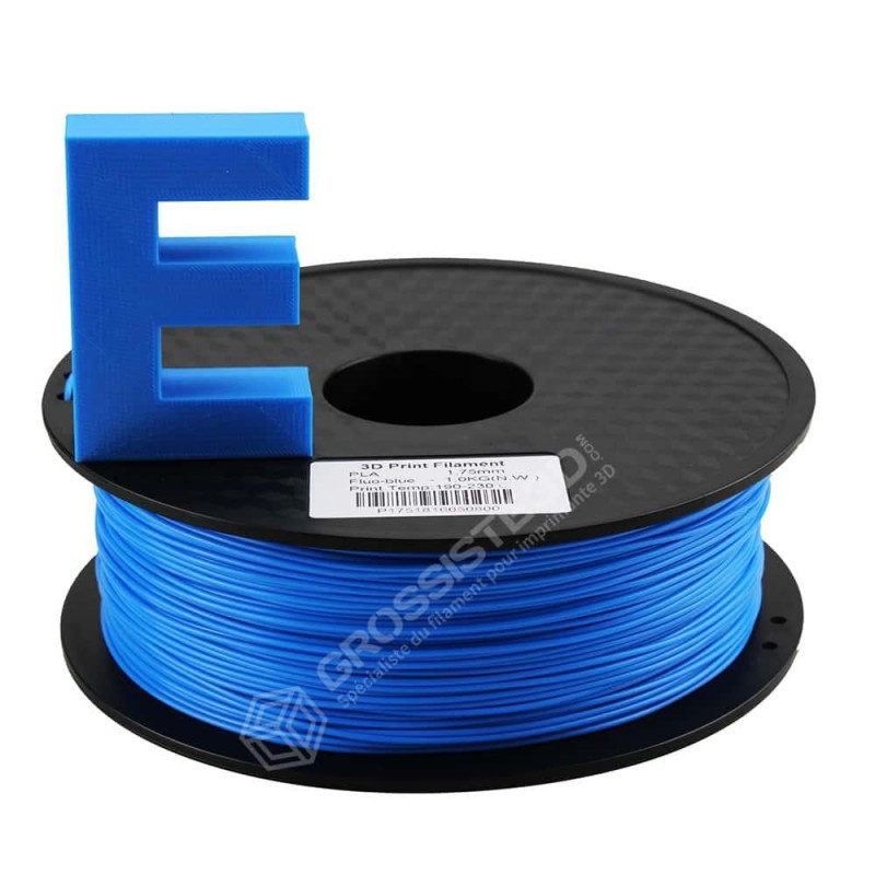 Filament PLA Phosphorescent 1.75 mm Bleu par 10 mètres