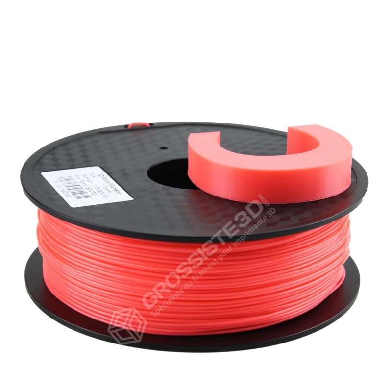 Filament 3D ABS Fluorescent 1.75 mm Rouge rose