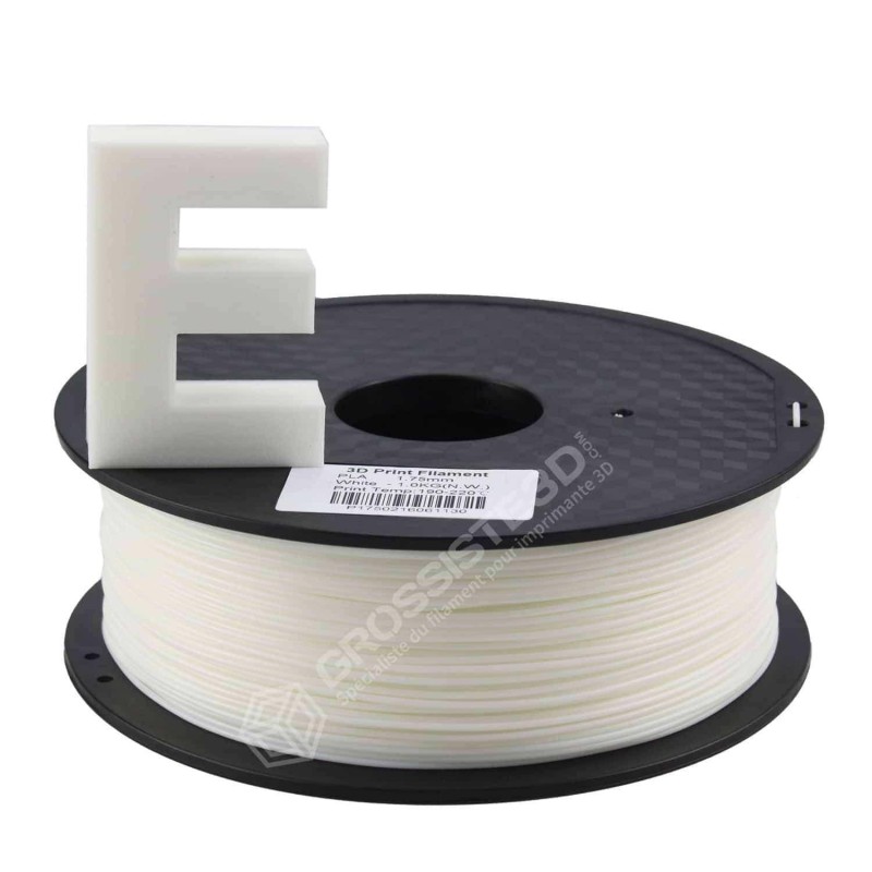 Filament PLA eSilk Blanc (White) 1.75 mm 1 kg