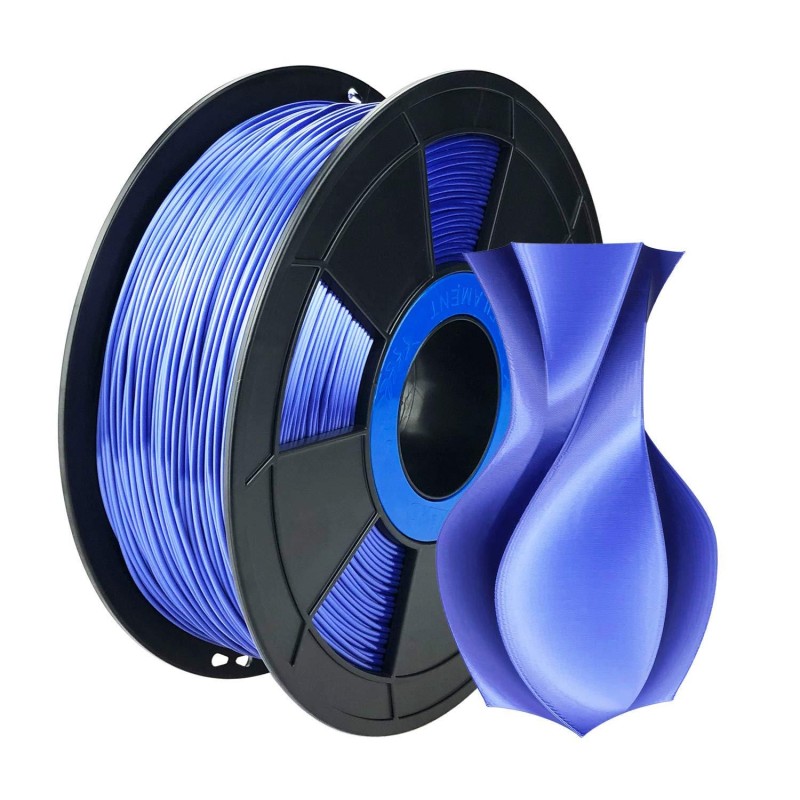 Filament 3D Silk Glossy 500g Bleu 1.75 mm