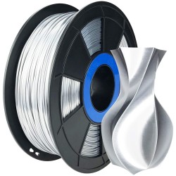 Filament 3D Silk Glossy 500g Argent 1.75 mm