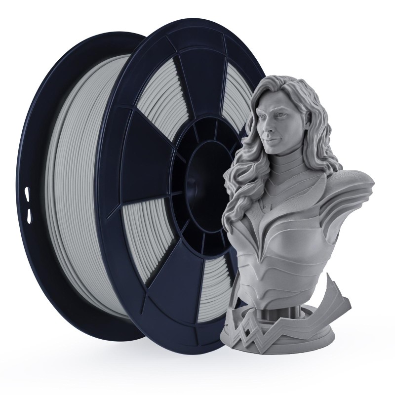 Filament 3D PLA Métallisé Argent 1.75mm 500g - Grossiste 3D