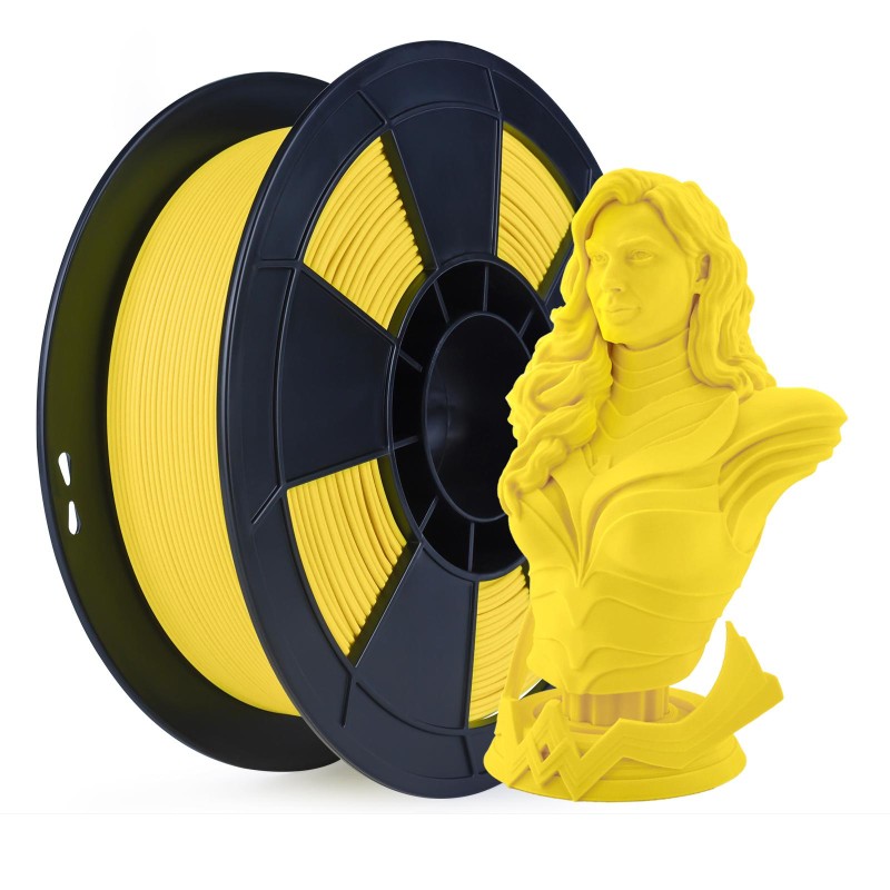 Fil 3D PLA MAT 500g 1.75 mm Jaune