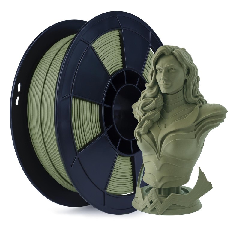 Fil 3D PLA MAT 500g 1.75 mm Vert militaire