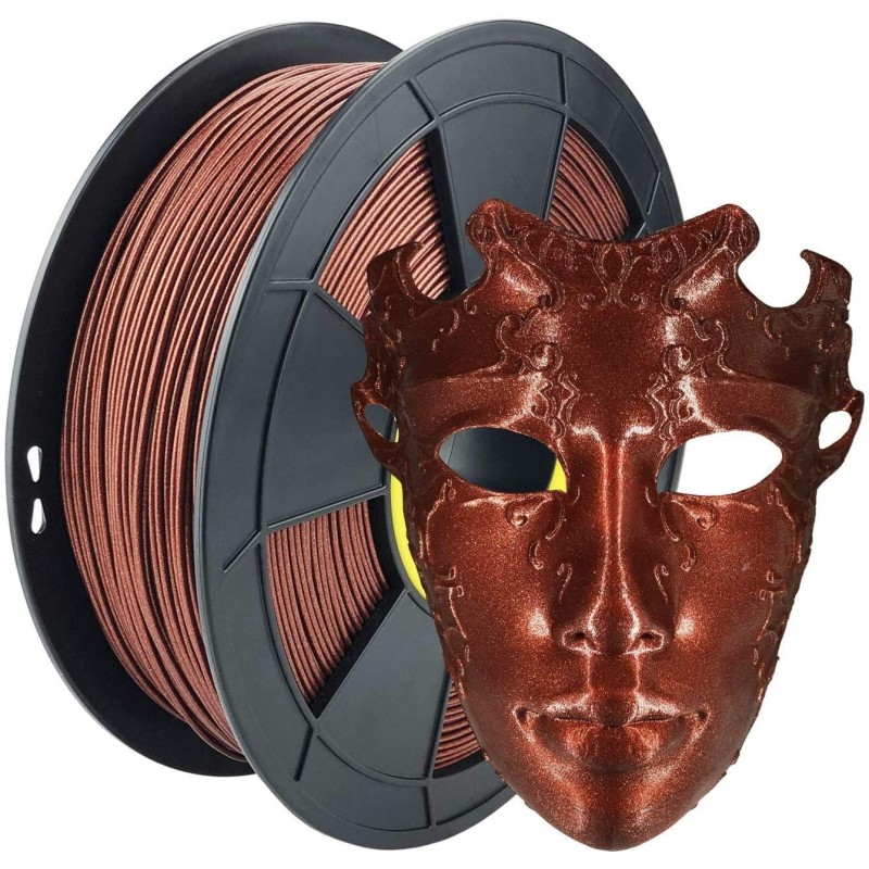 Filament 3D PLA Métallisé Rouge 1.75mm 500g