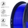 Filament 3D PLA Translucide 500g Bleu 1.75mm Filament 3D PLA Translucide 500g Bleu 1.75mm