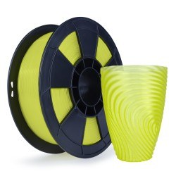 Filament 3D PLA Translucide 500g Jaune 1.75mm