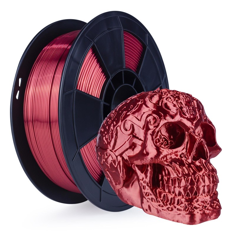 Filament 3D Silk Glossy 1 Kg Rouge 1.75 mm