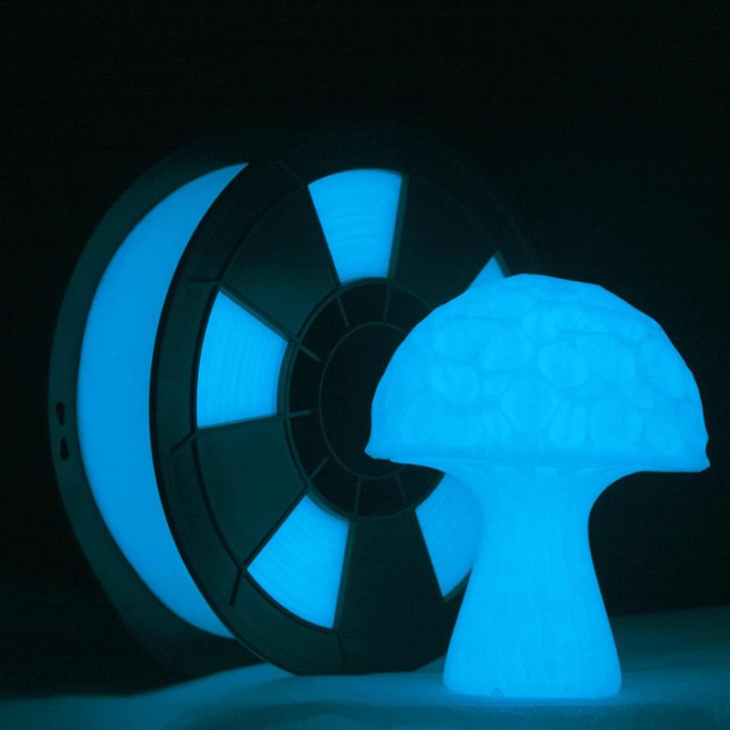 Filament 3D PLA Phosphorescent 1 kg 1.75 mm Bleu Filament 3D PLA Phosphorescent 1 kg 1.75 mm Bleu