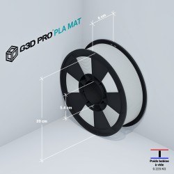 Fil 3D PLA MAT 1 Kg 1.75 mm Blanc