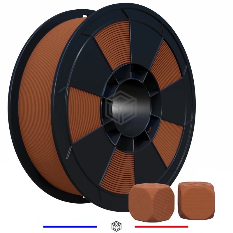 Fil 3D PLA MAT 1 Kg 1.75 mm Chocolat