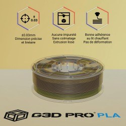 Filament 3D PLA Multicolore Automne 1.75 mm – 1 kg Translucide