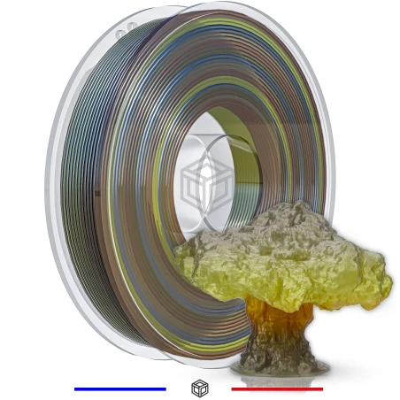 Filament 3D PLA Dégradé Automne 1.75 mm – 500g Translucide