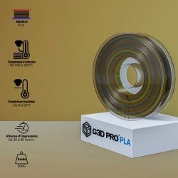 Filament 3D PLA Dégradé Automne 1.75 mm – 500g Translucide
