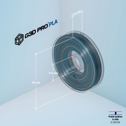 Filament 3D PLA Translucide Multicolore Hiver - Dégradés Uniques