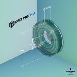 Fil 3D PLA Translucide Multicolore Été - Dégradés Éclatants