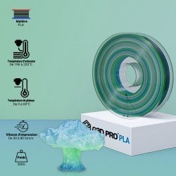 Fil 3D PLA Translucide Multicolore Été - Dégradés Éclatants