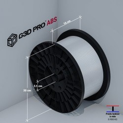 Filament 3D ABS 5 Kg 1.75 mm Blanc