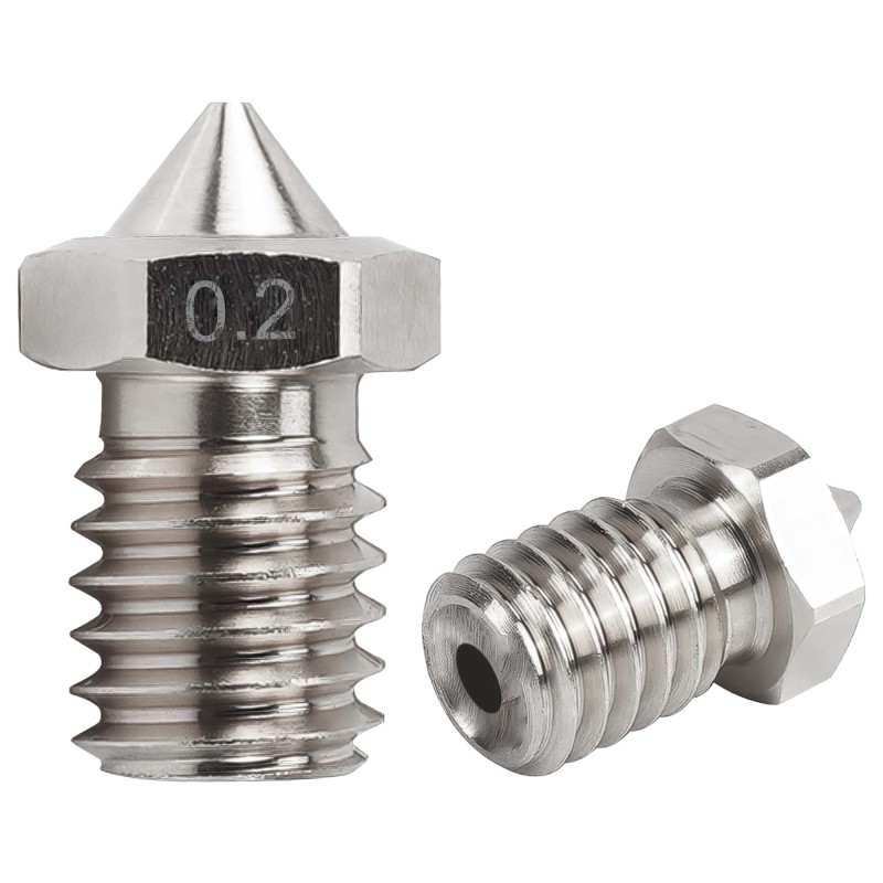 Buse 0,2mm E3D V6 V5 1,75mm Acier Inoxydable Buse 0,2mm E3D V6 V5 1,75mm Acier Inoxydable
