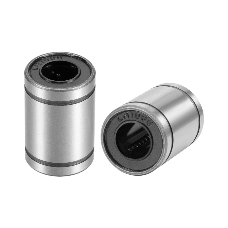 Roulements à Billes Linéaires LMK10UU – 10mm Alésage, 19mm Diamètre Extérieur, 29mm Longueur – Pour CNC, Imprimante 3D