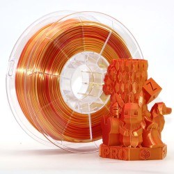 Filament Fil 3D Bicolor bicouleur PLA Rouge Or G3D PRO