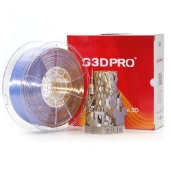 Fil 3D PLA BICOLORE SILK GLOSSY PLATINE 1 Kg 1.75 mm Or Lavande