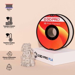 Filament 3D Stone PLA 1.75mm Blanc Straw