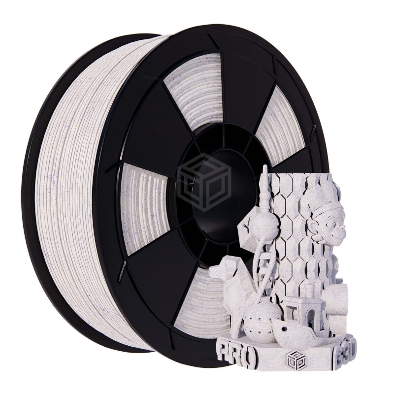 Filament 3D Stone PLA 1.75mm Bleu Blanc