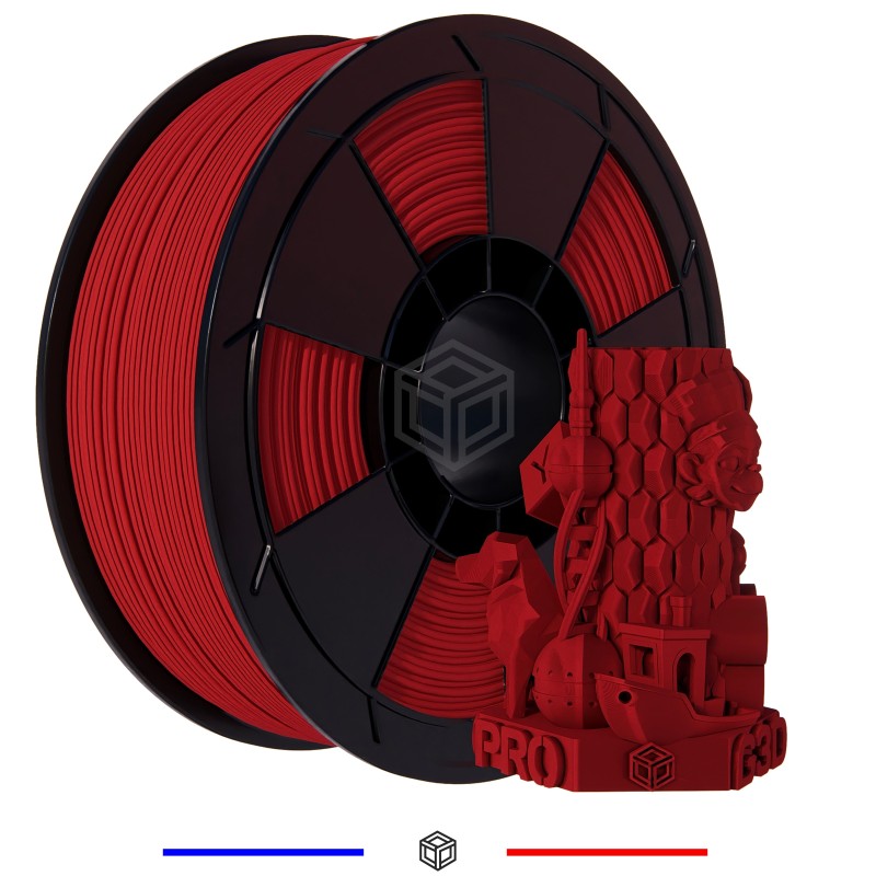 Fil 3D PLA MAT 1 Kg 1.75 mm Rouge