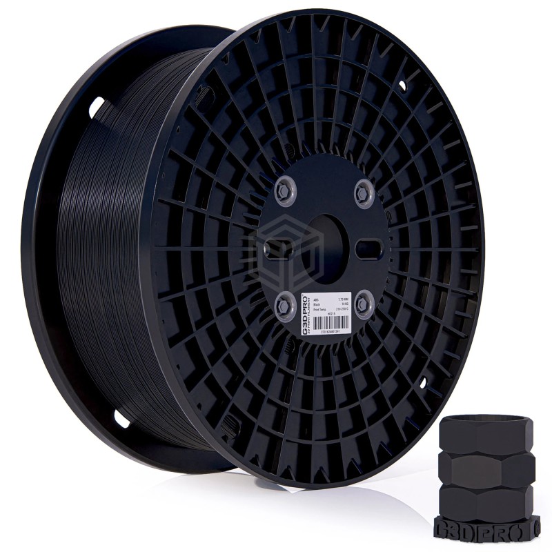 Filament 3D G3D PRO ABS 1.75mm Format 9KG XXL Noir