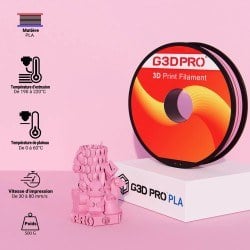 Filament 3D PLA Rose 1,75 mm – Bobine 500 g